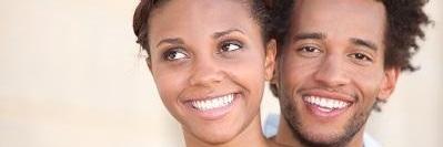 young couple smiling l dental clinic austin tx